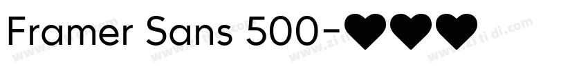 Framer Sans 500字体转换